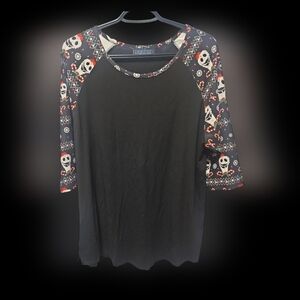 Nightmare Before Christmas Santa Jack Size L Charlie's Project Top Lightly Used